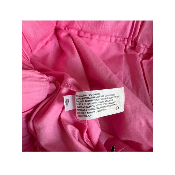 A New Day Poplin Shorts Women XLarge Pull On Elastic Waist High-Rise Pink - Picture 6 of 8